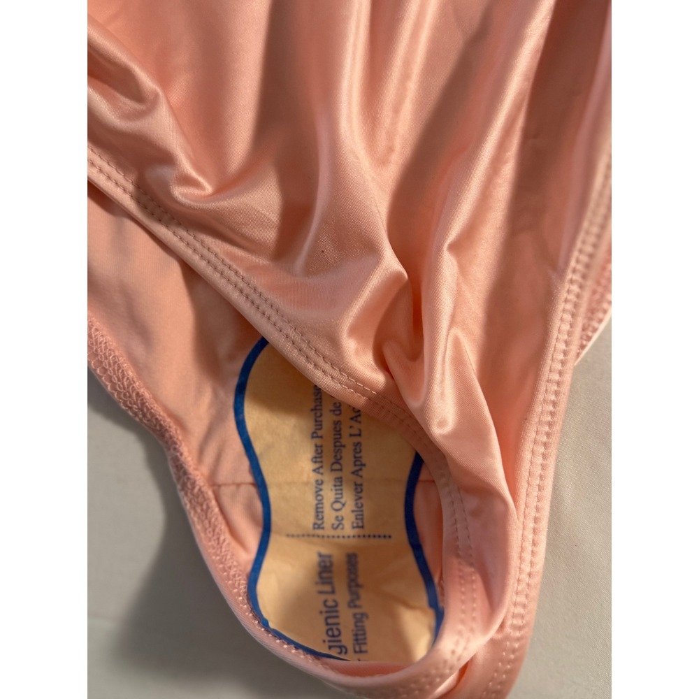 Good American Bikini Bottoms Soft Pink High Waist High Cut Cheeky NWT Size 0 XS - Picture 4 of 7